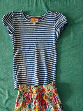 Girls shorts and tshirt outfit